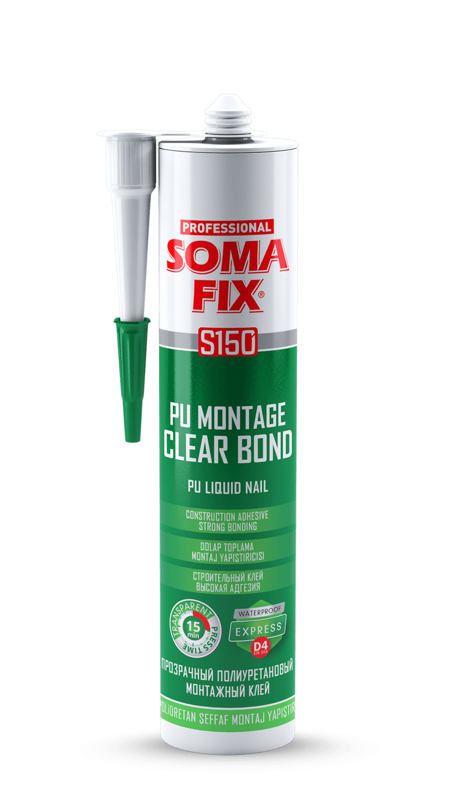 SOMAFIX PU MONTAGE CLEAR BOND