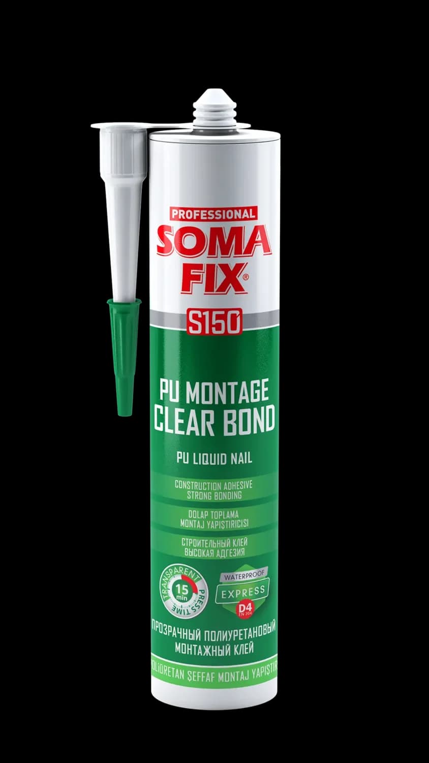 SOMAFIX PU MONTAGE CLEAR BOND-(PU EXPRESS LIQUID NAIL-D4)