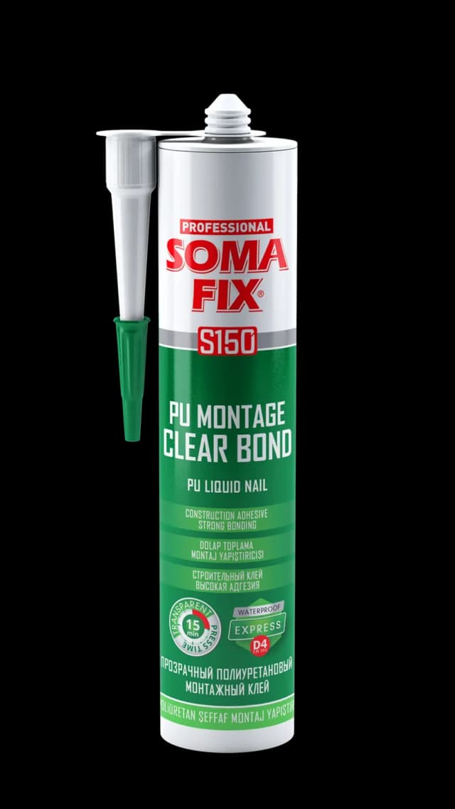 SOMAFIX PU MONTAGE CLEAR BOND-(PU EXPRESS LIQUID NAIL-D4)